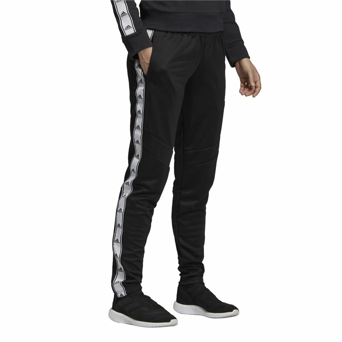 Футбольные тренировочные брюки для взрослых Adidas Tiro 19 Чёрный Женщина-5