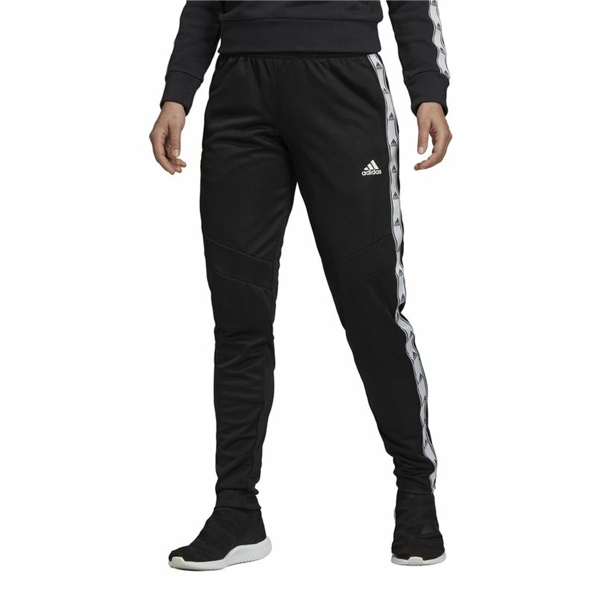 Футбольные тренировочные брюки для взрослых Adidas Tiro 19 Чёрный Женщина-8