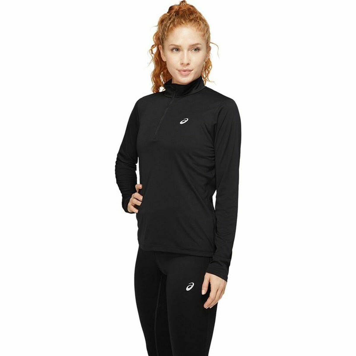 Women's Asics Black Long Sleeve T-Shirt-2