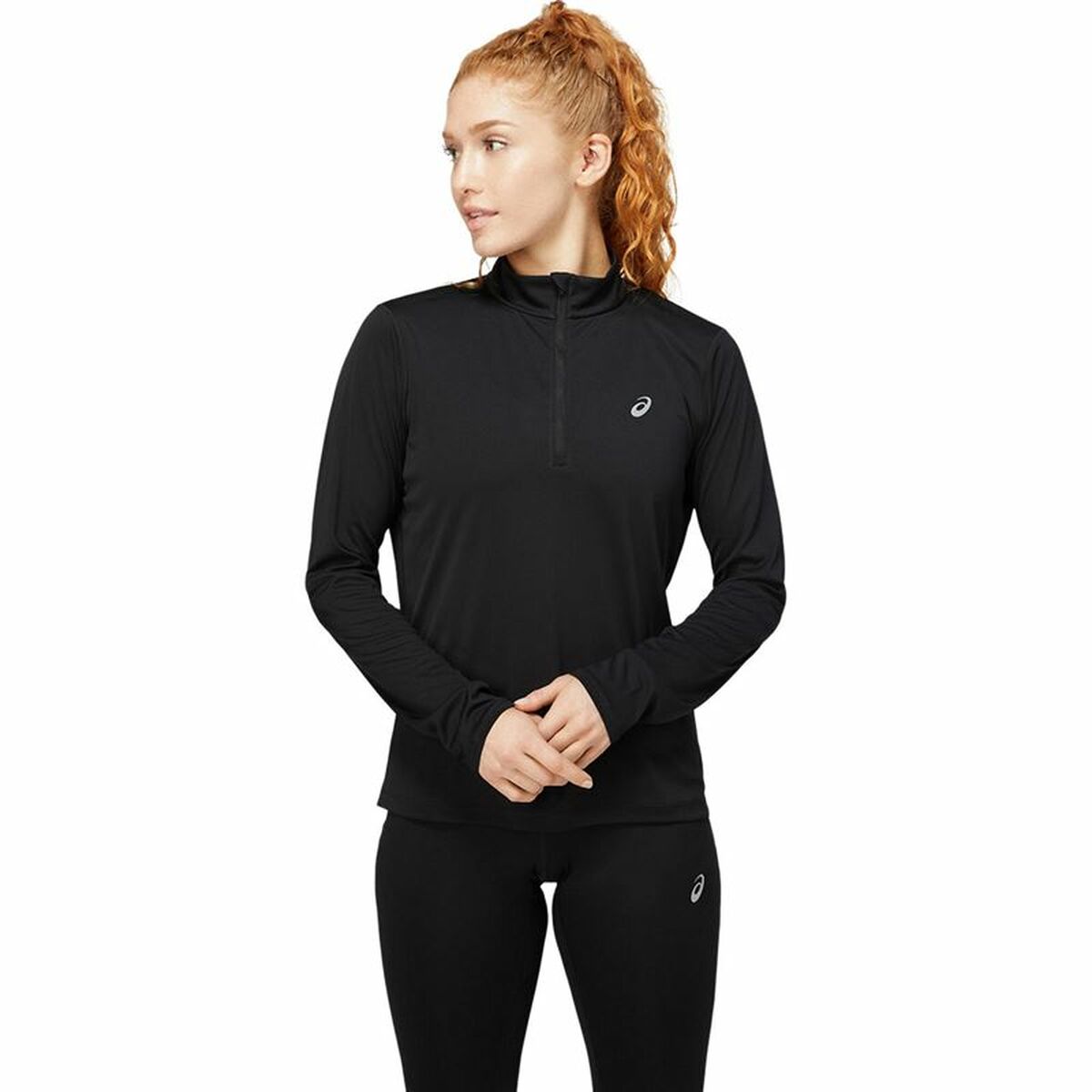 Women's Asics Black Long Sleeve T-Shirt-4