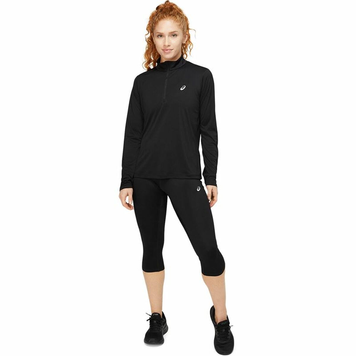 Women's Asics Black Long Sleeve T-Shirt-7