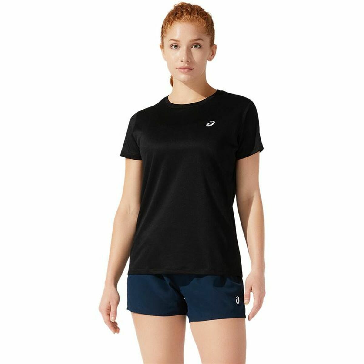 短袖女子Asics Core SS Black T恤-2