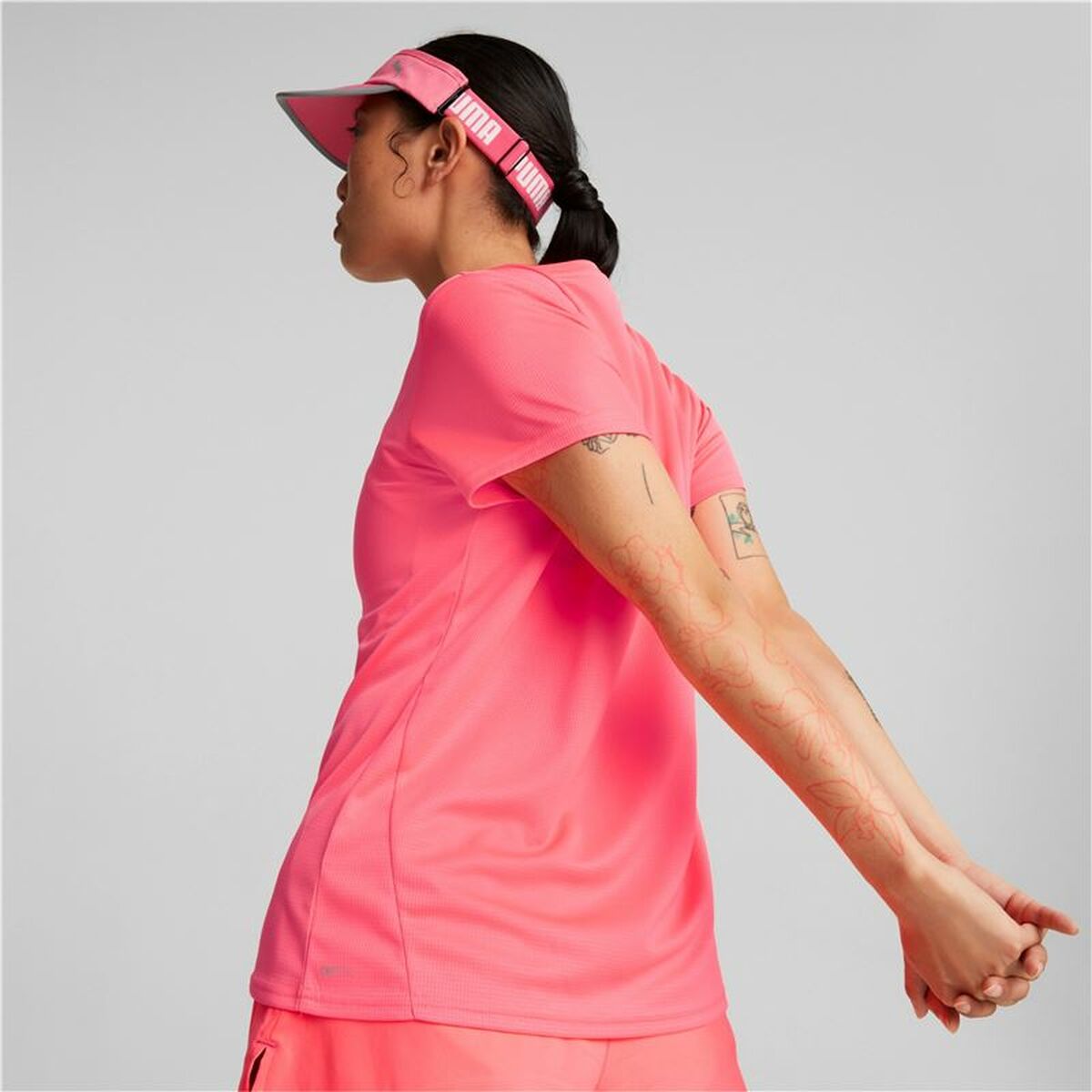 短袖女子Puma Favourite粉红色T恤-6