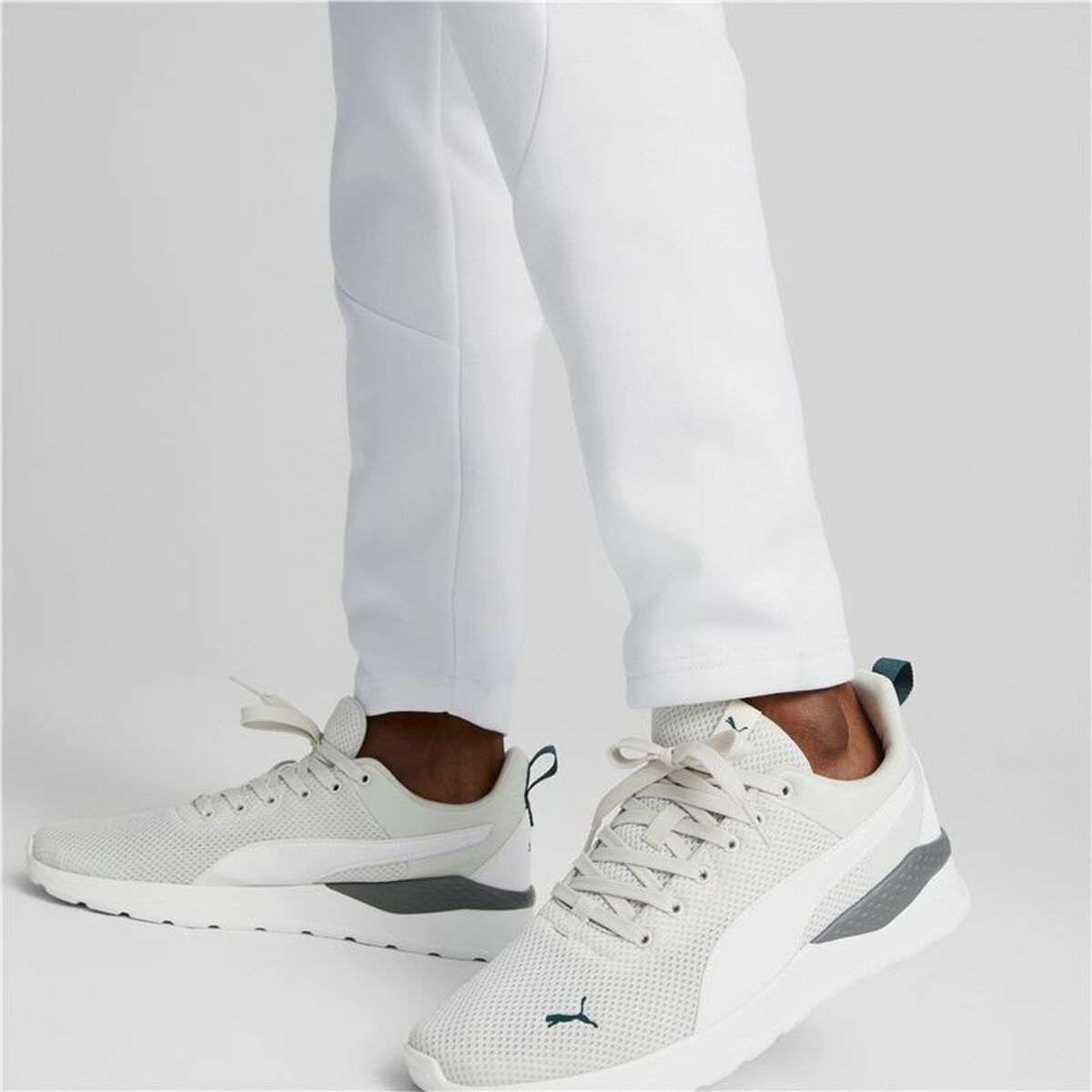 Puma White Men's Long Sweatpants-6