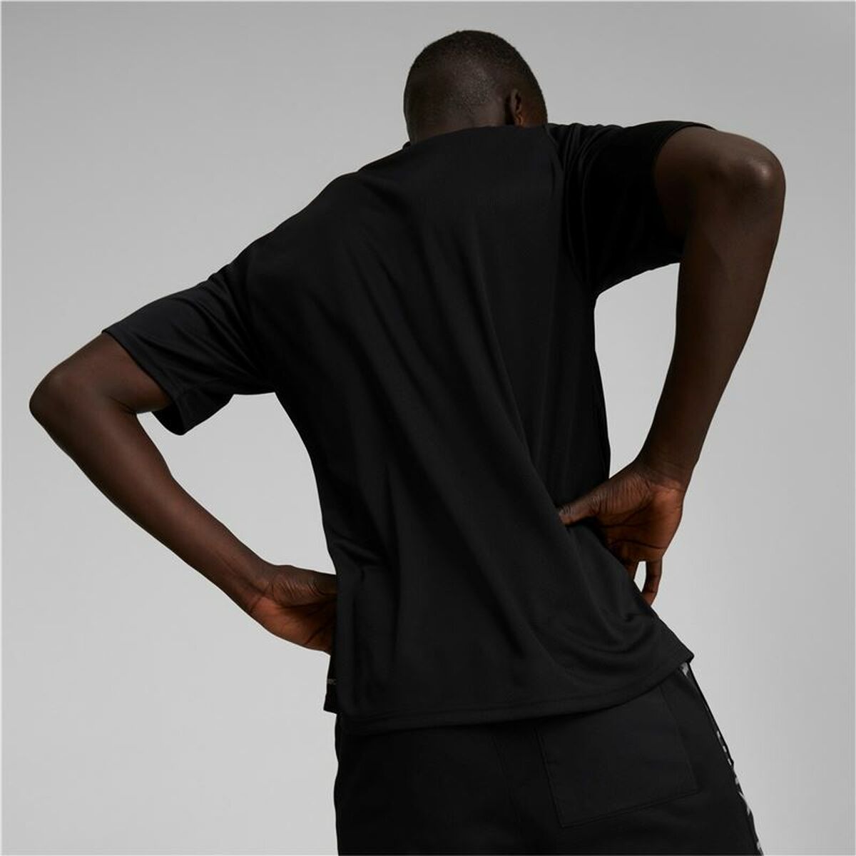 Men's Puma Fit Black Men's Short Sleeve T-Shirt-4