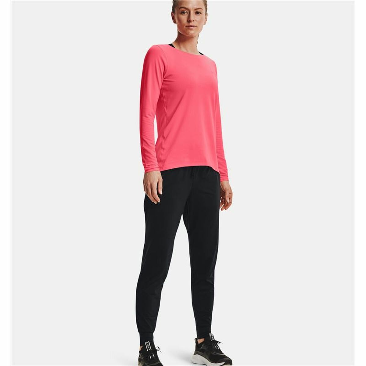 Under Armour Long Sweatpants Woman Black-2
