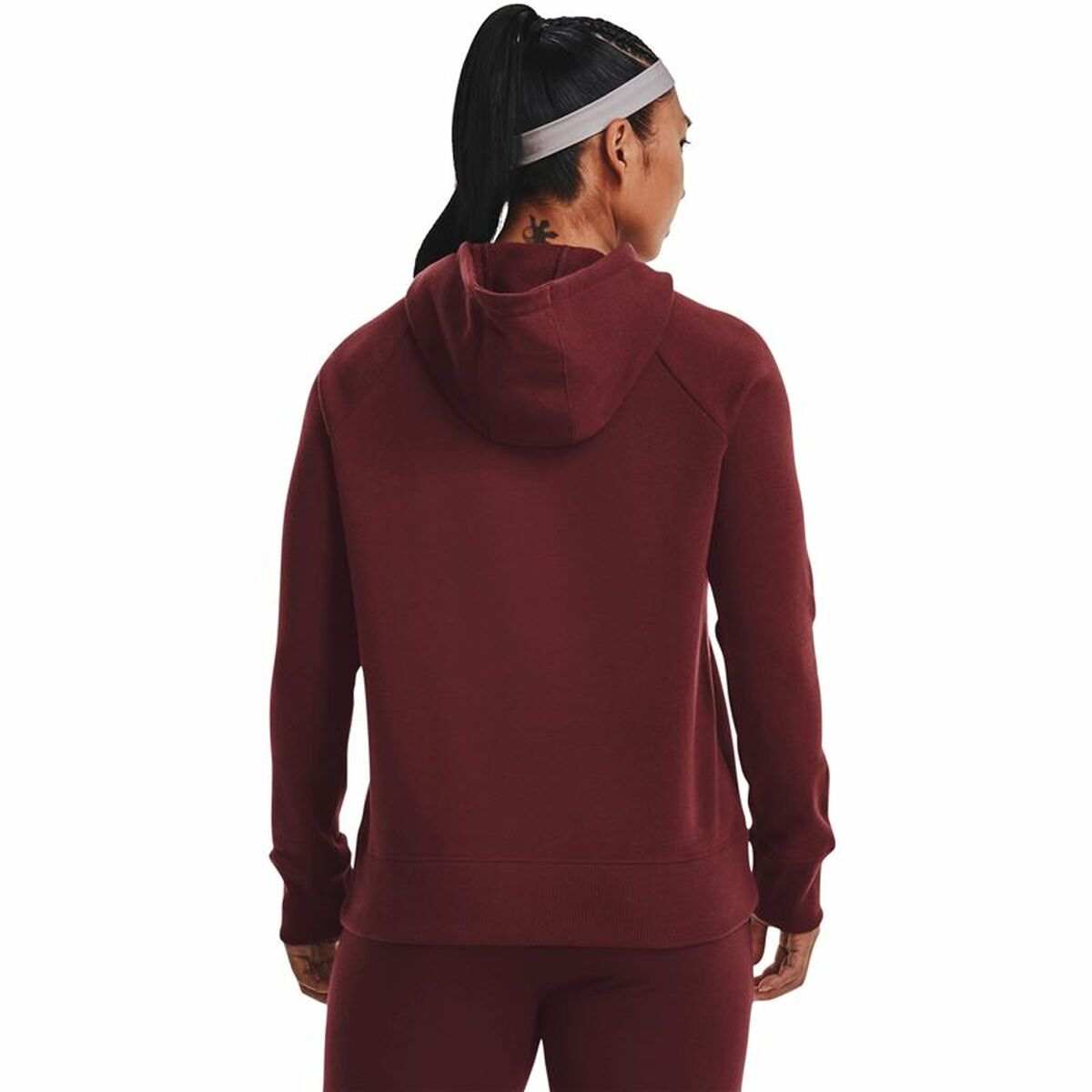 Women's hoodie Under Armour Rival Fleece Maroon-4