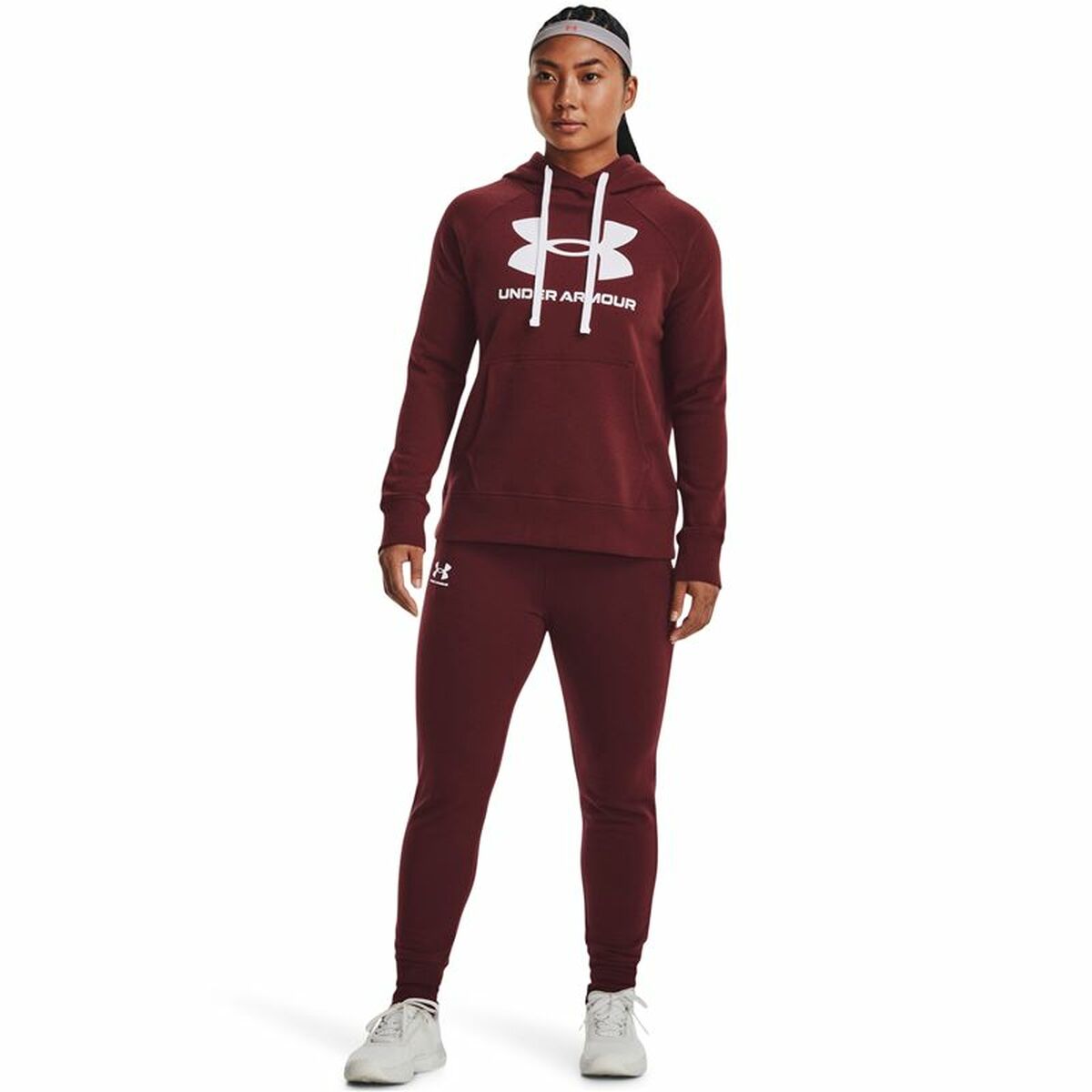 Women's hoodie Under Armour Rival Fleece Maroon-5