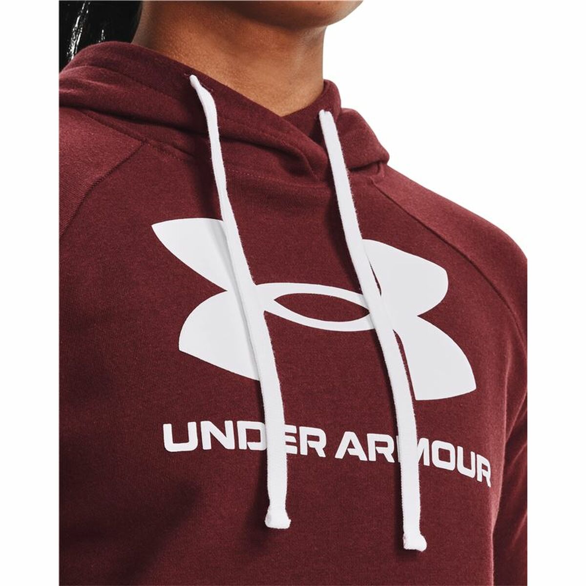 Women's hoodie Under Armour Rival Fleece Maroon-6