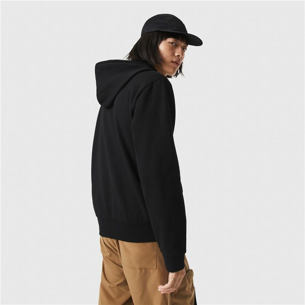 Hoodie Men 's Lacoste сиёҳ-4