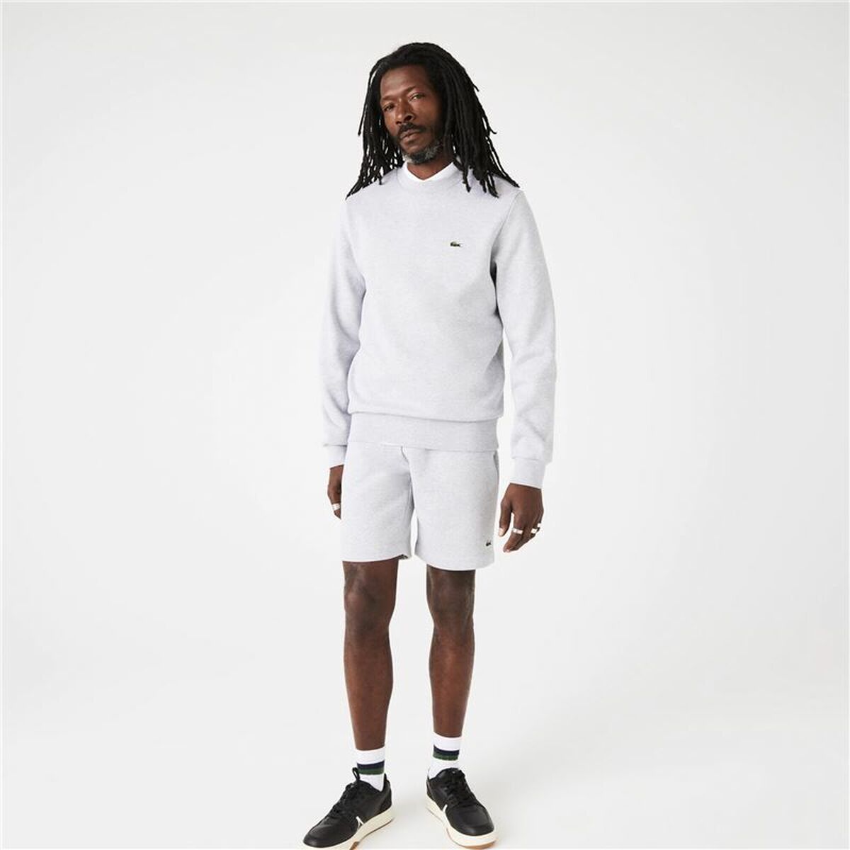 סוודר ברדס לגברים לקוסט אפור בהיר-2