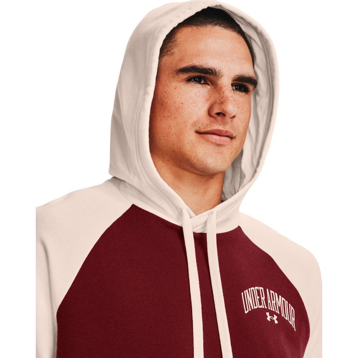 תחת שריון אדום כהה קפוצ 'ון של גברים-4