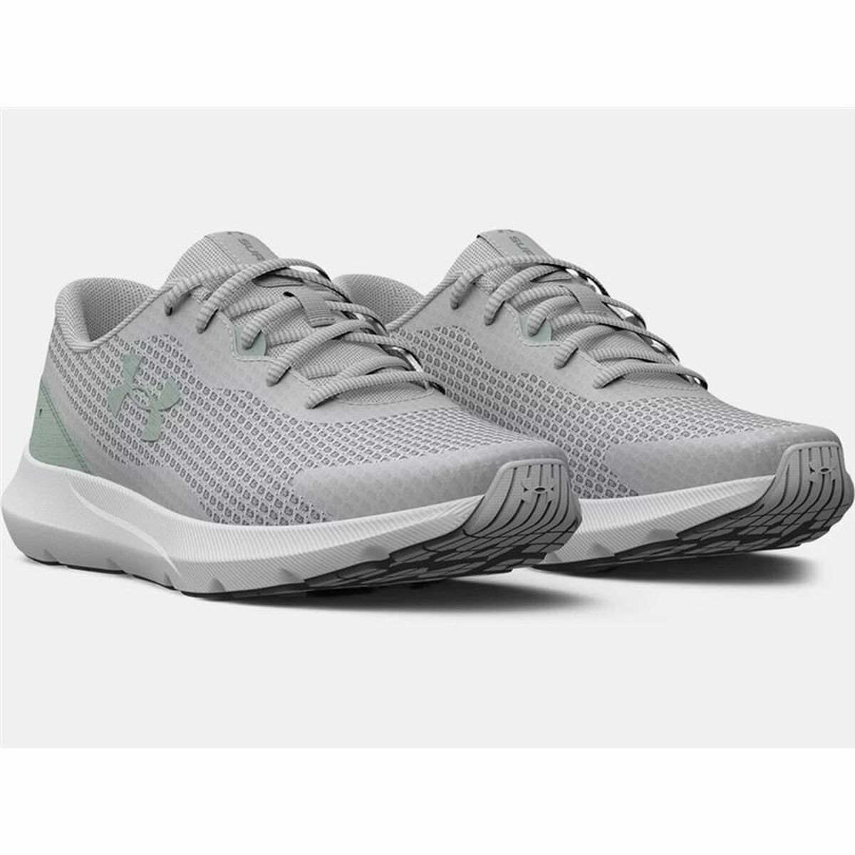 Women's Sports Sneakers Under Armour Surge 3 Woman Light Gray-3