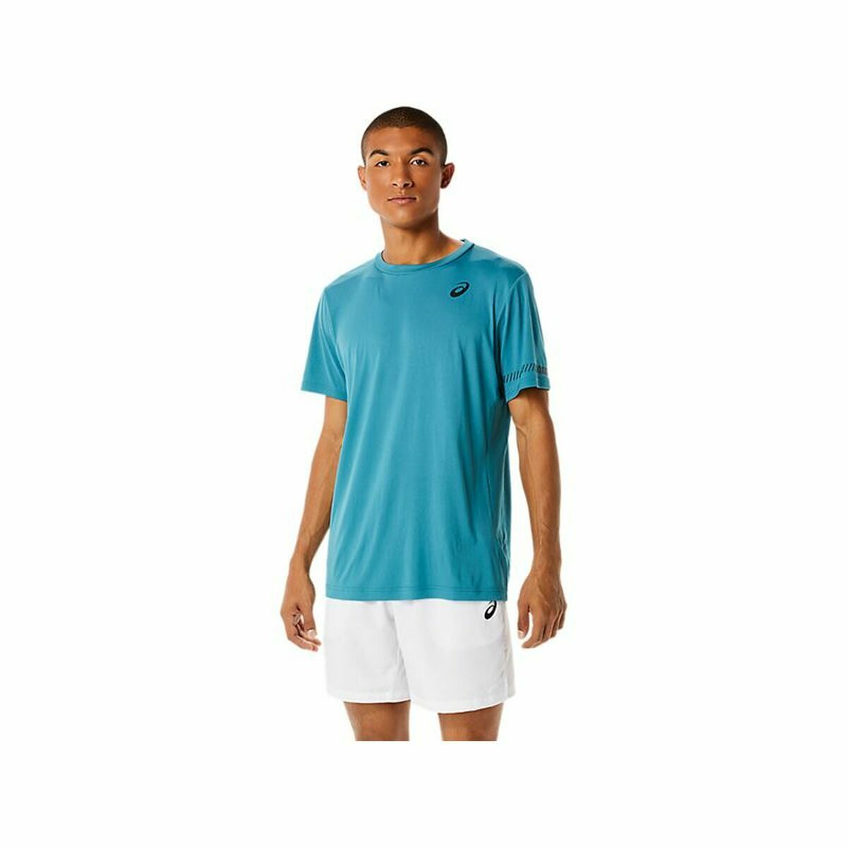 Men's Asics Court Short Sleeve T-Shirt Blue-3