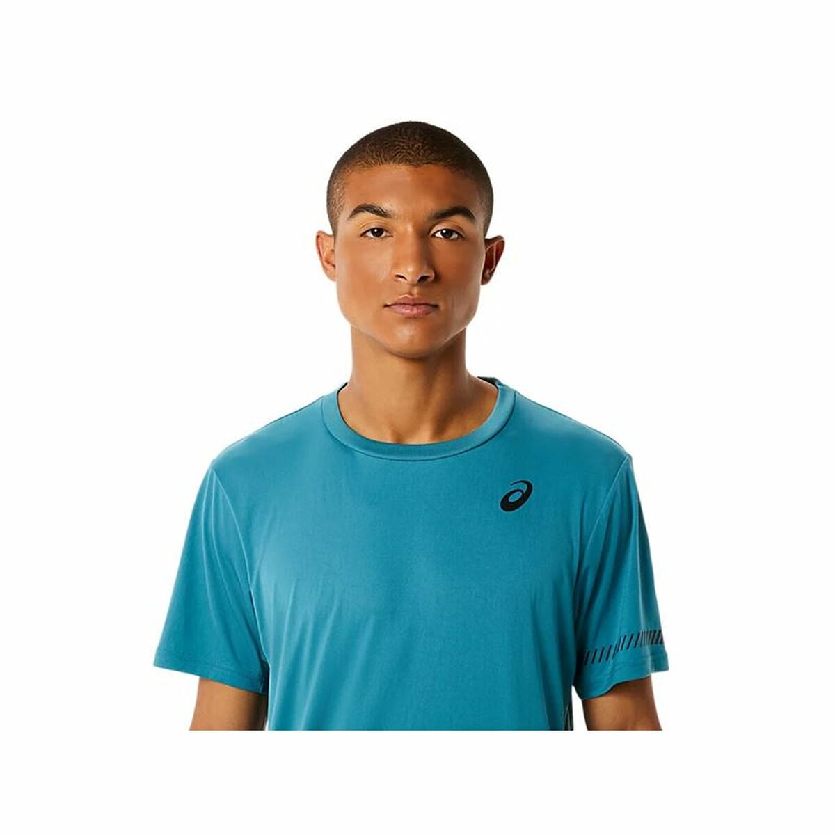 Men's Asics Court Short Sleeve T-Shirt Blue-4
