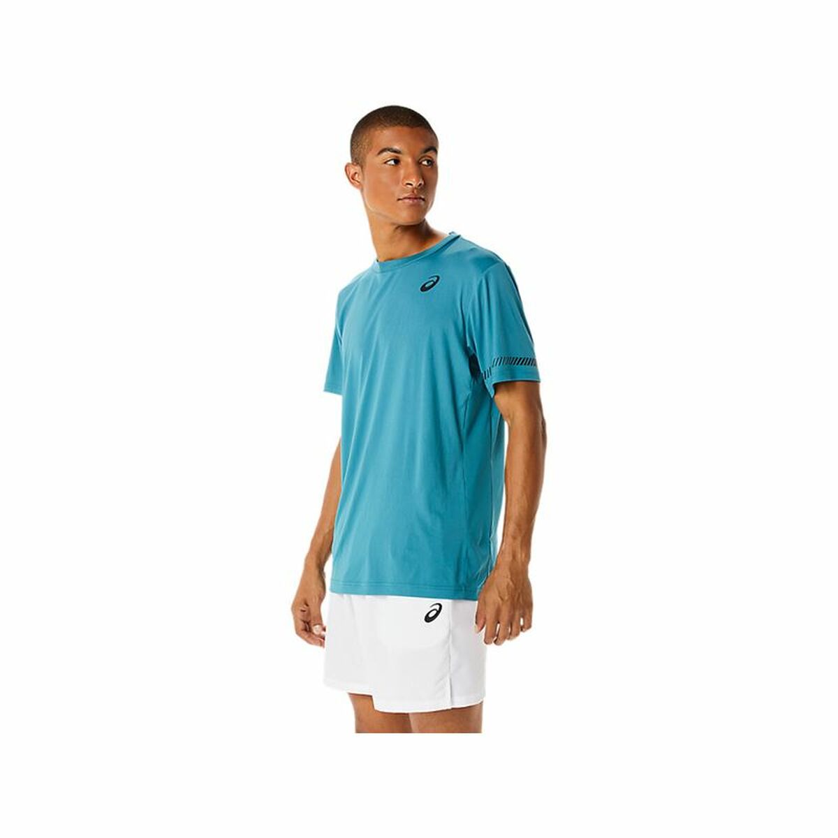 Men's Asics Court Short Sleeve T-Shirt Blue-5