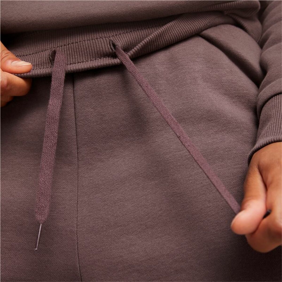 Adult Sweatpants Puma Ess + Embroidery High-Waist Brown Woman-5