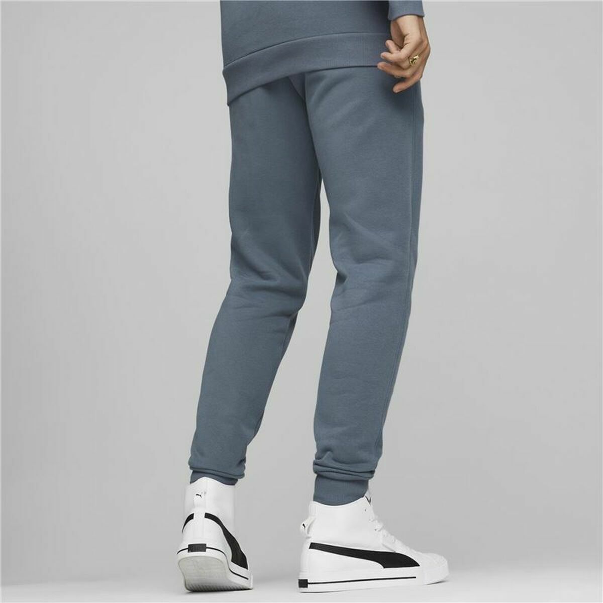 Puma Elevated Light Blue Men's Long Sweatpants-5