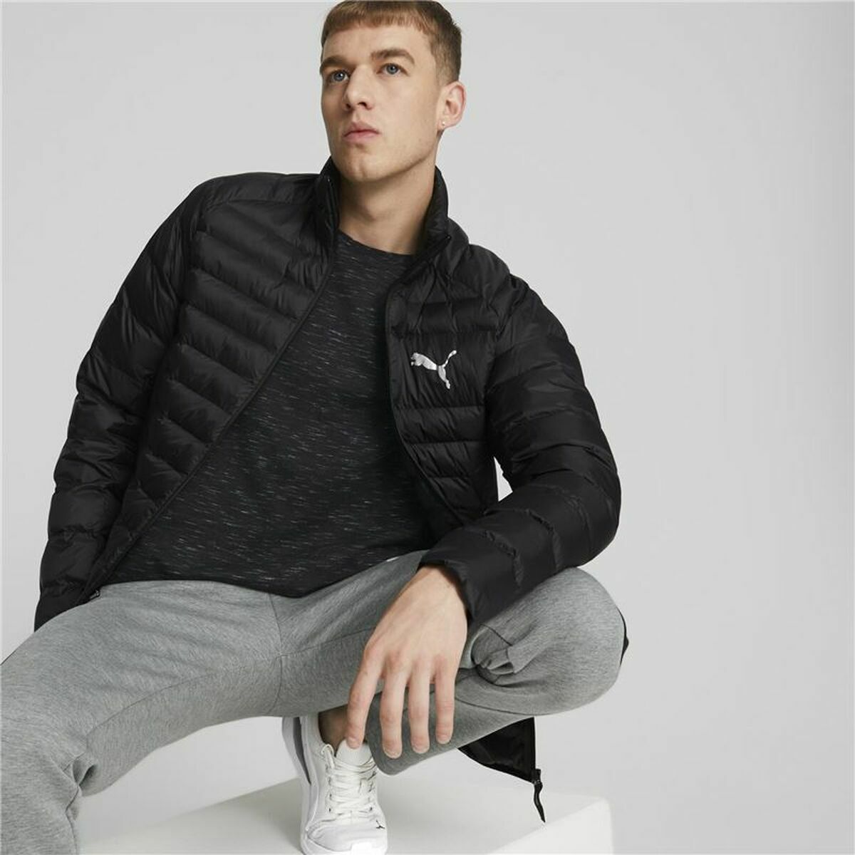 Men's Puma Packlite WarmCELL Sports Jacket Black-4