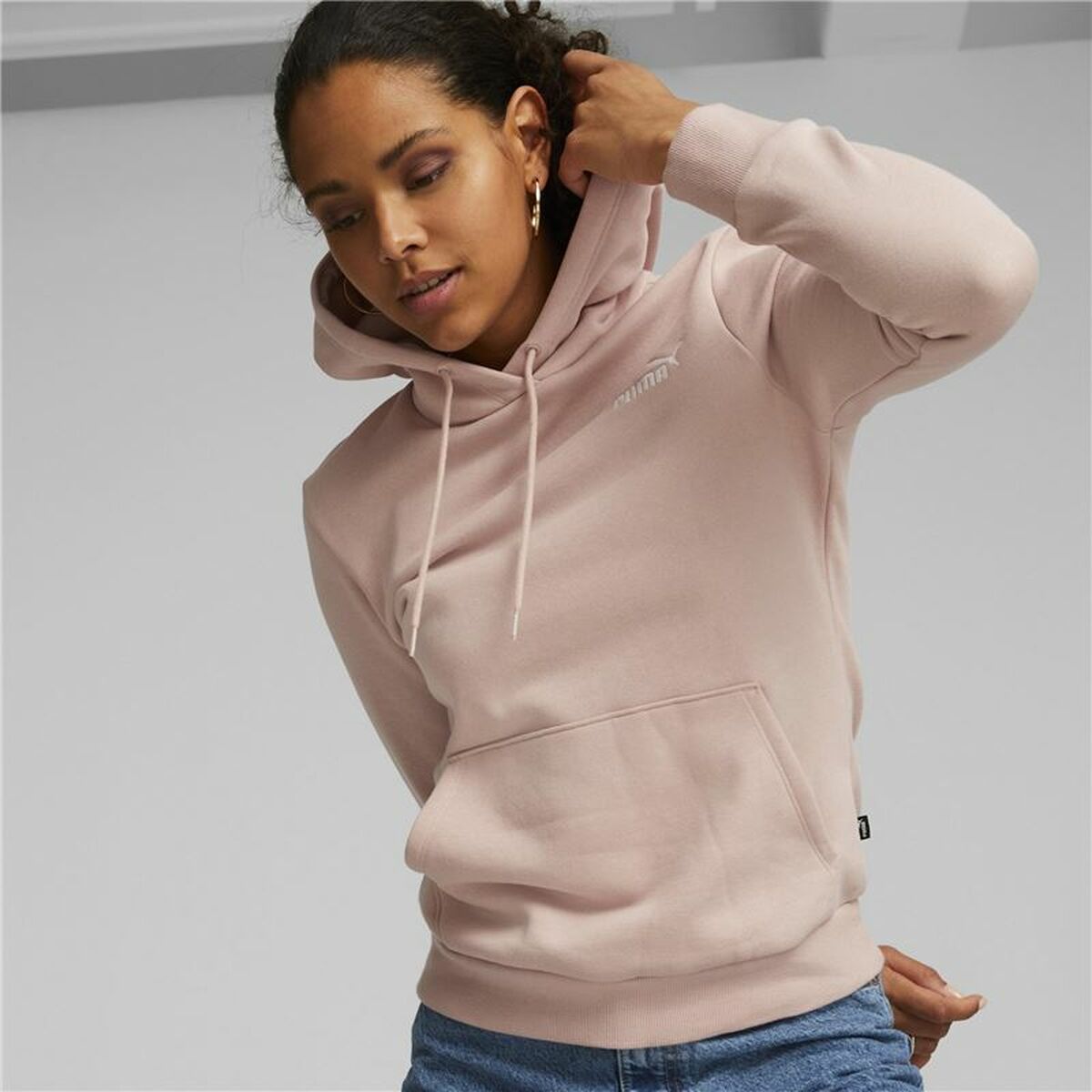 Kadın Hoodie Puma Açık Pembe-2