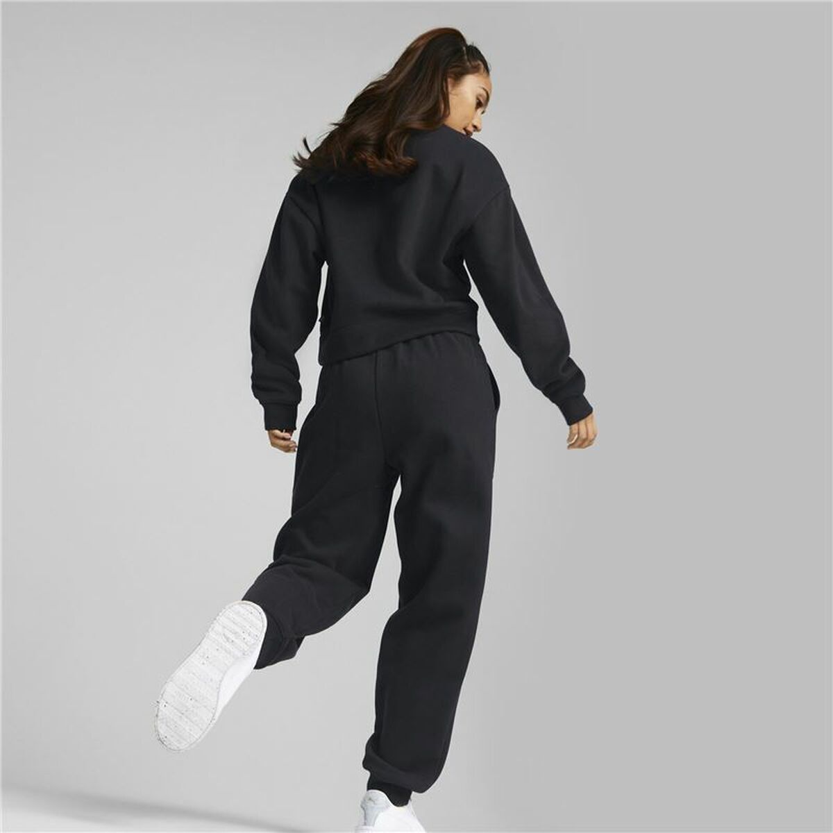 Женский спортивный костюм Puma Loungewear Чёрный-5