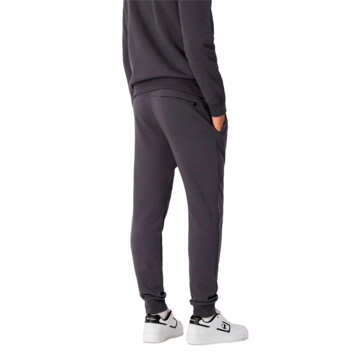 Champion Rib Cuff Long Sweatpants Dark Grey Men's-2