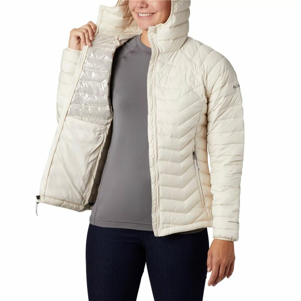 Columbia Powder Lite Women's Sports Jacket White-3