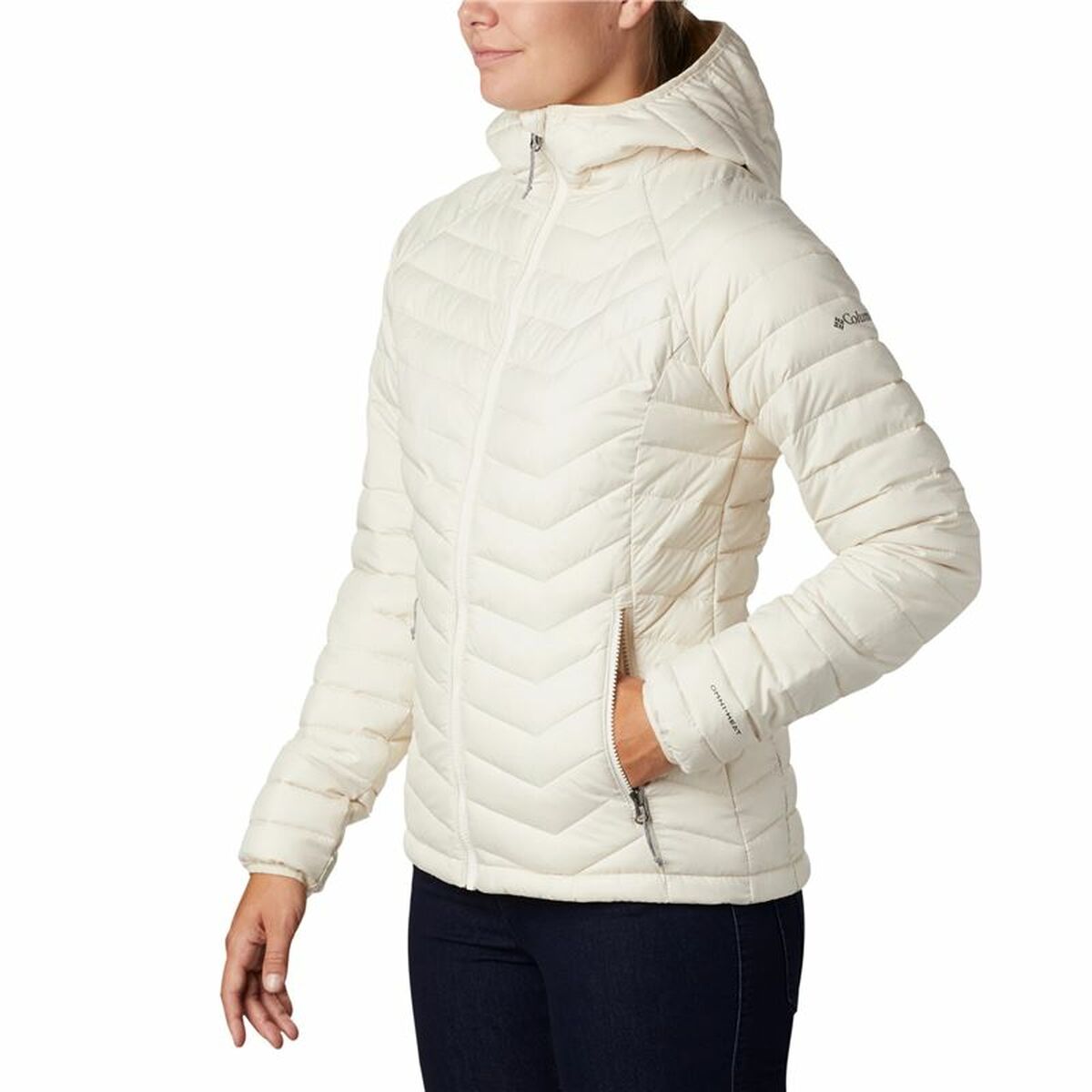 Columbia Powder Lite Women's Sports Jacket White-5