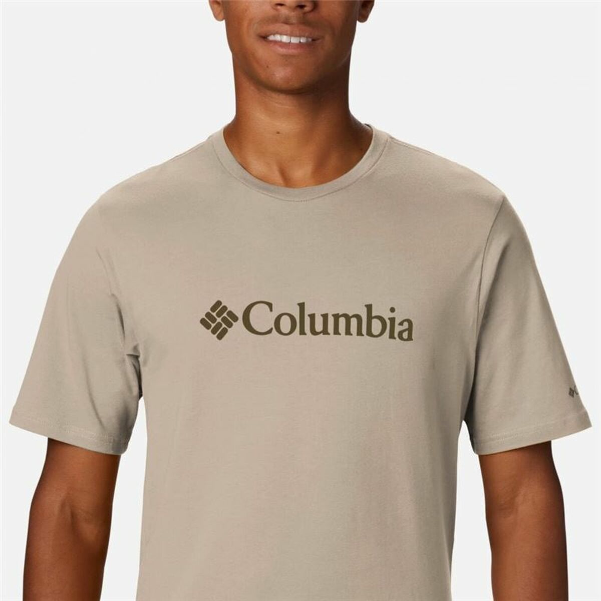 Ерлер Columbia Сұр Ер қысқа жеңді футболка-2