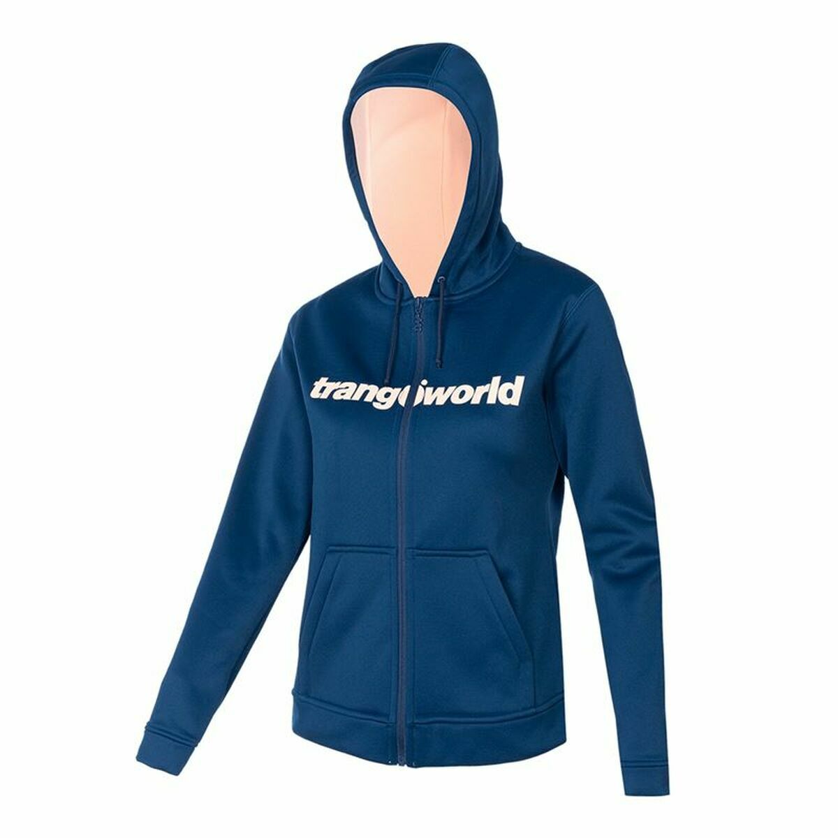 Giacca sportiva femminile Tragoworld Liena Con cappuccio Blu