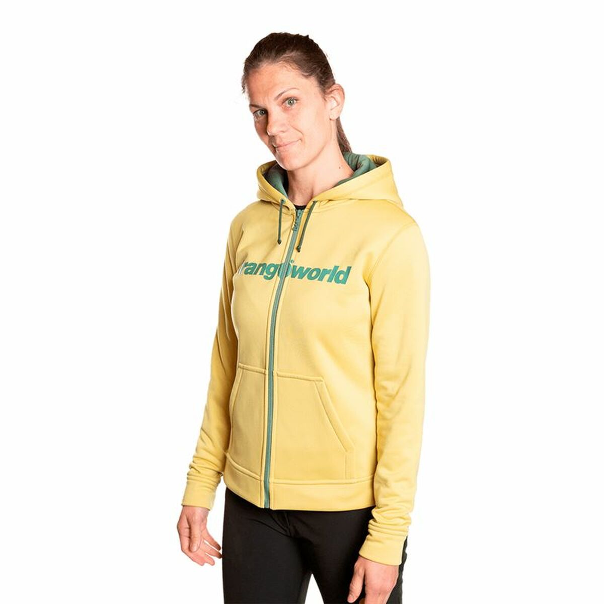 Trangoworld Liena Women's Sports Jacket Hooded Yellow-2