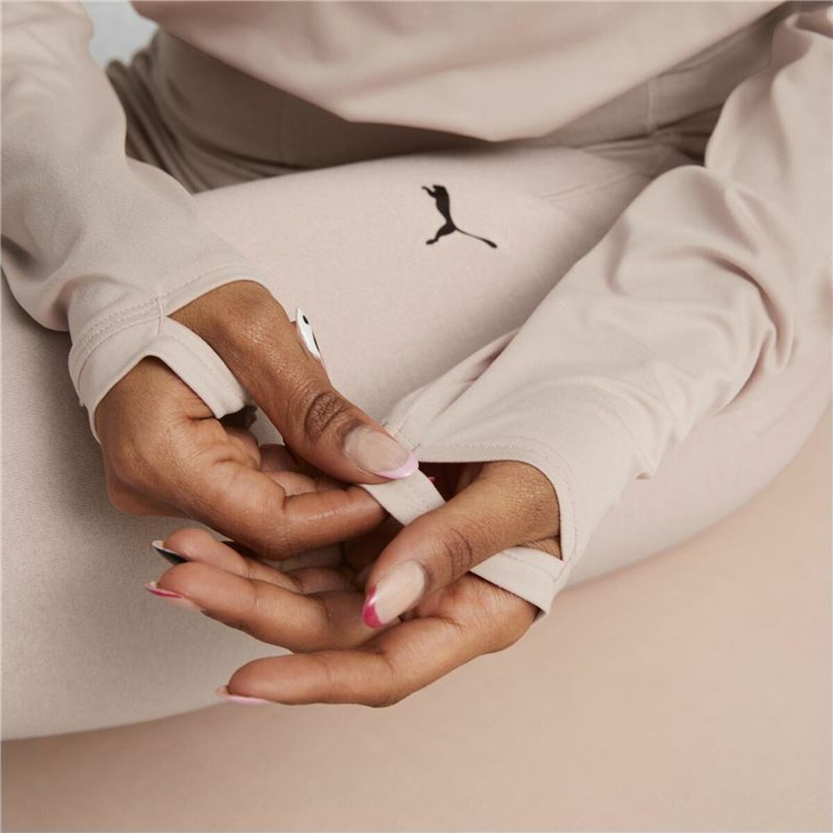 Women's Hooded Sweatshirt Puma Studio Yogini Lite Salmon-2