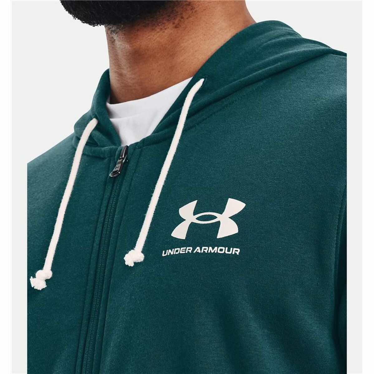 Under Armour Rival Terry Men's Sports Jacket Green-2