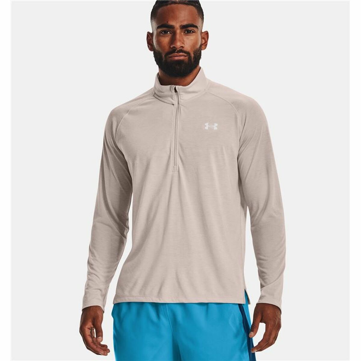 Men's Under Armour Streaker Run Long Sleeve T-Shirt Beige-4