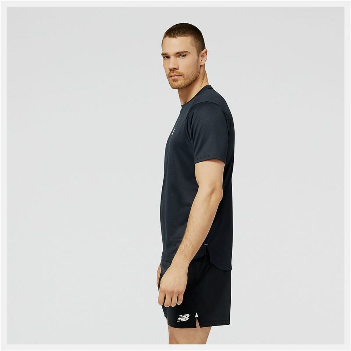 New Balance Impact Run AT N-Vent Sports Short Sleeve T-Shirt Black-2
