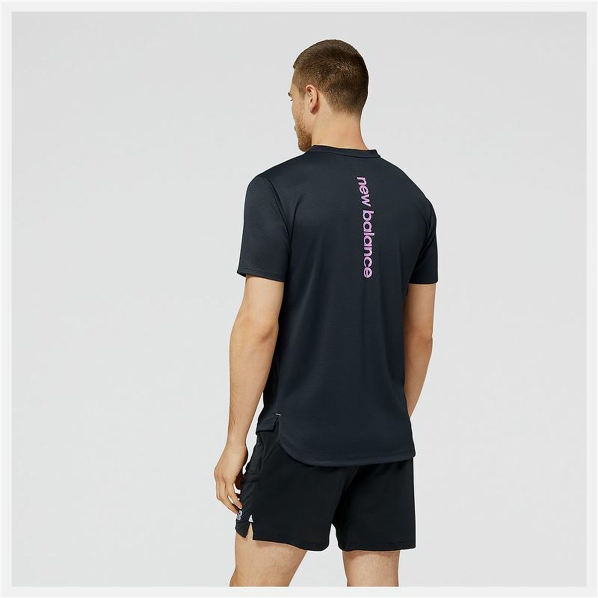 New Balance Impact Run AT N-Vent Sports Short Sleeve T-Shirt Black-3