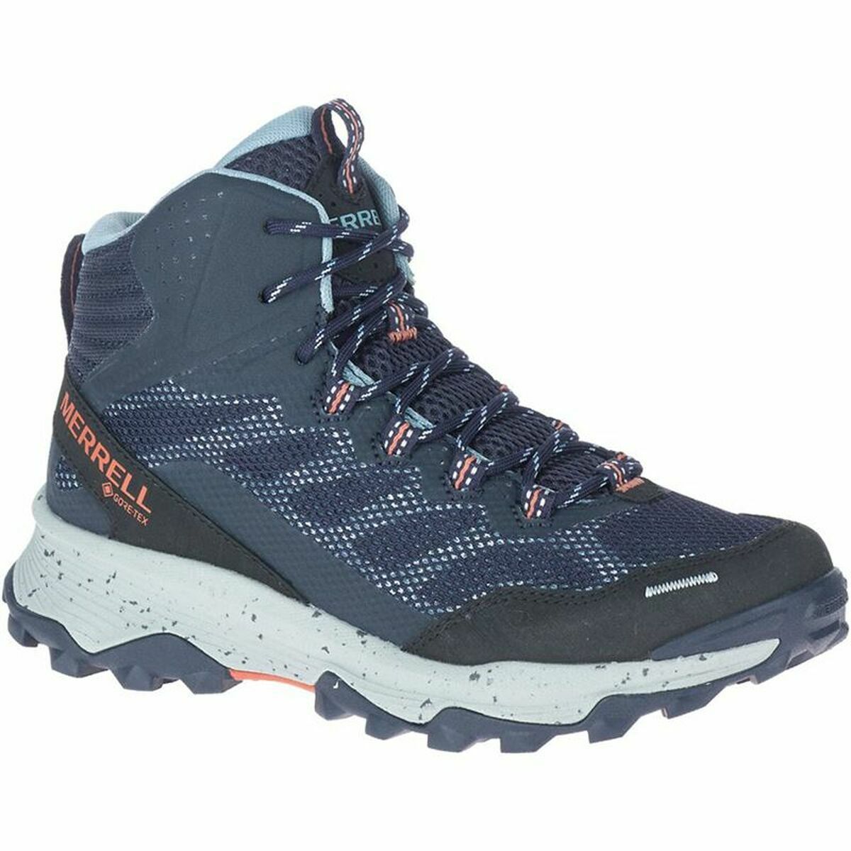 Women's Sports Sneakers Merrell Speed Strike Mid Blue-6