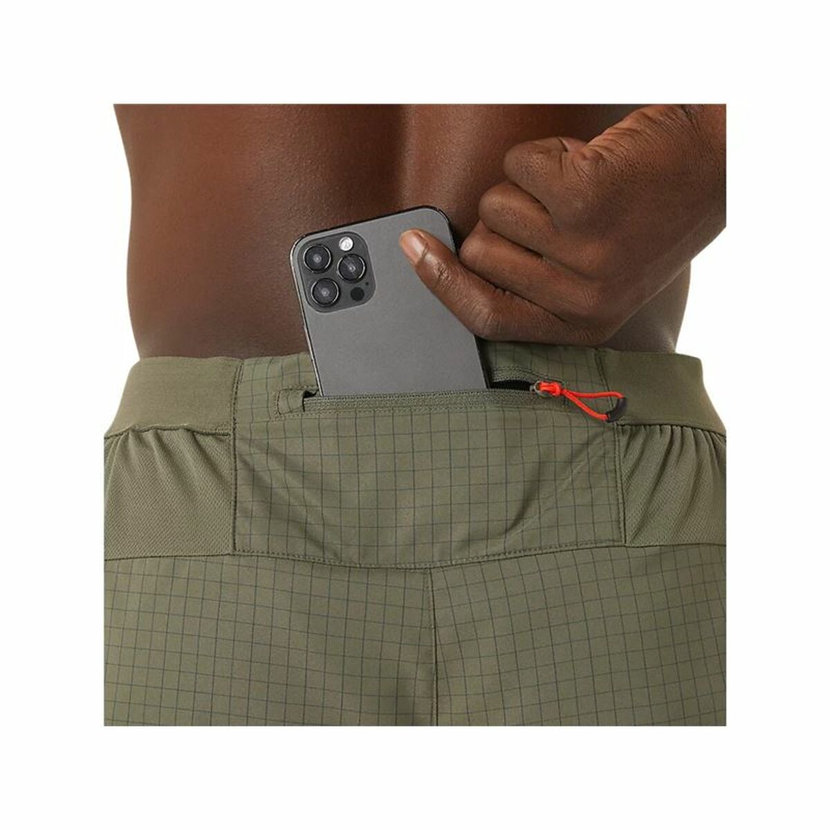 Asics Fujitrail Logo Sports Men's Shorts Olive Oil-7