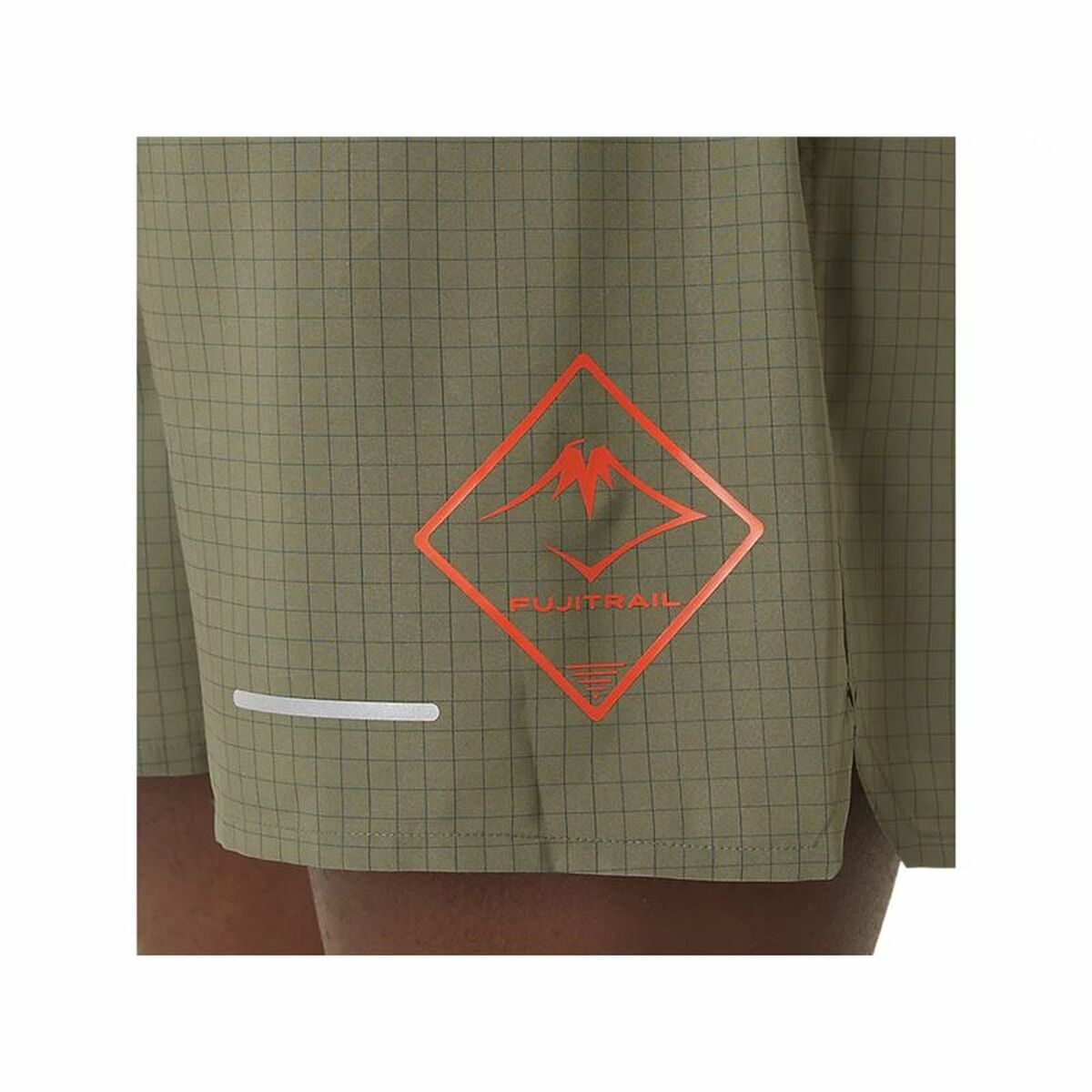 Asics Fujitrail Logo Sports Men's Shorts Olive Oil-8