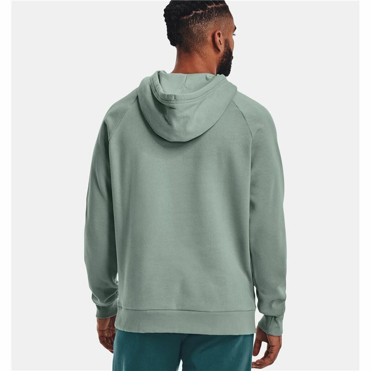 Men's Hoodie Under Armour Rival Big Logo Green-4