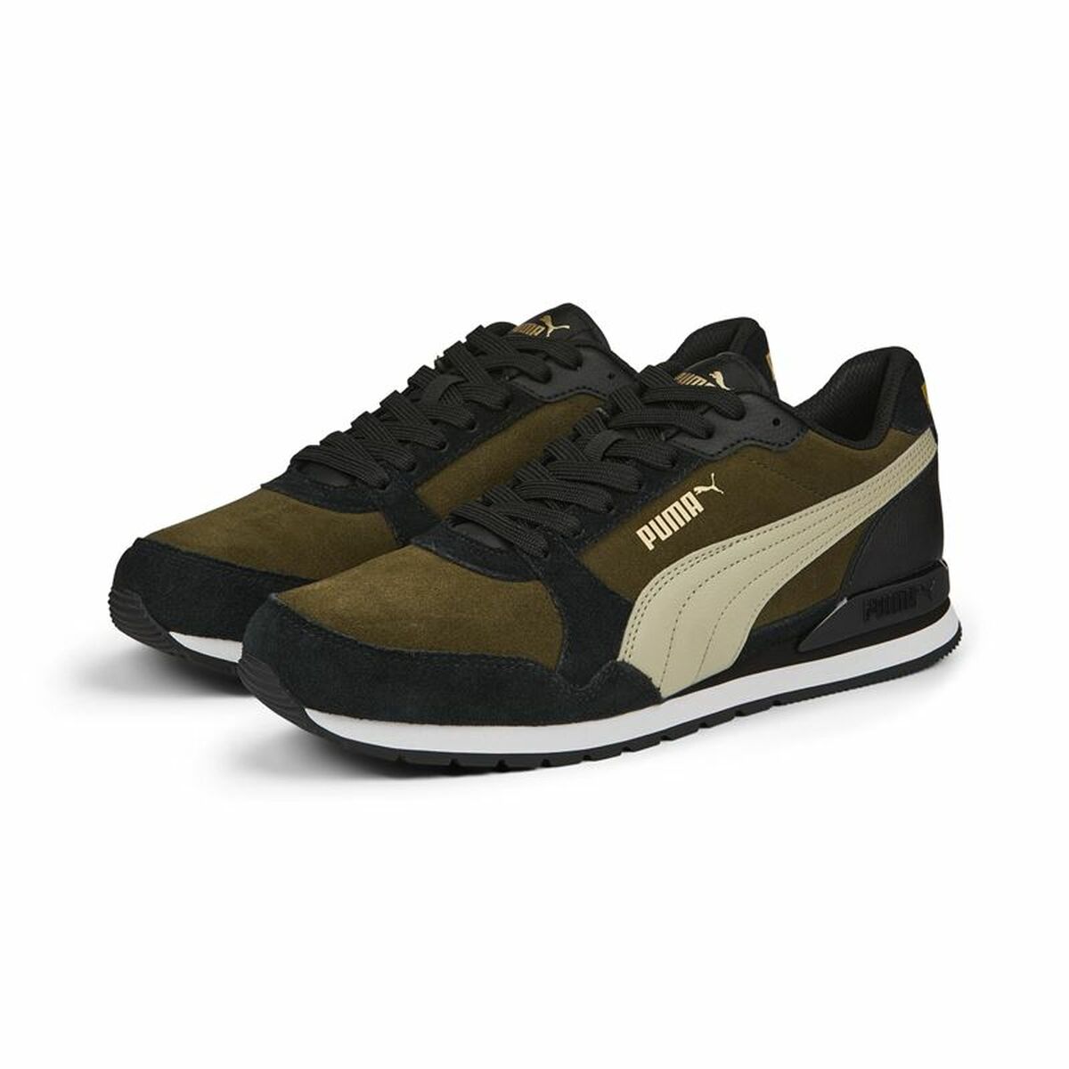 Sapatilhas de corrida para adultos Puma ST Runner v3 SD Azeite Preto Masculino-3