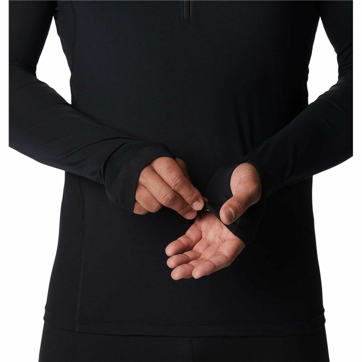 Men's Columbia Midweight Stretch Long Sleeve T-Shirt Black-4