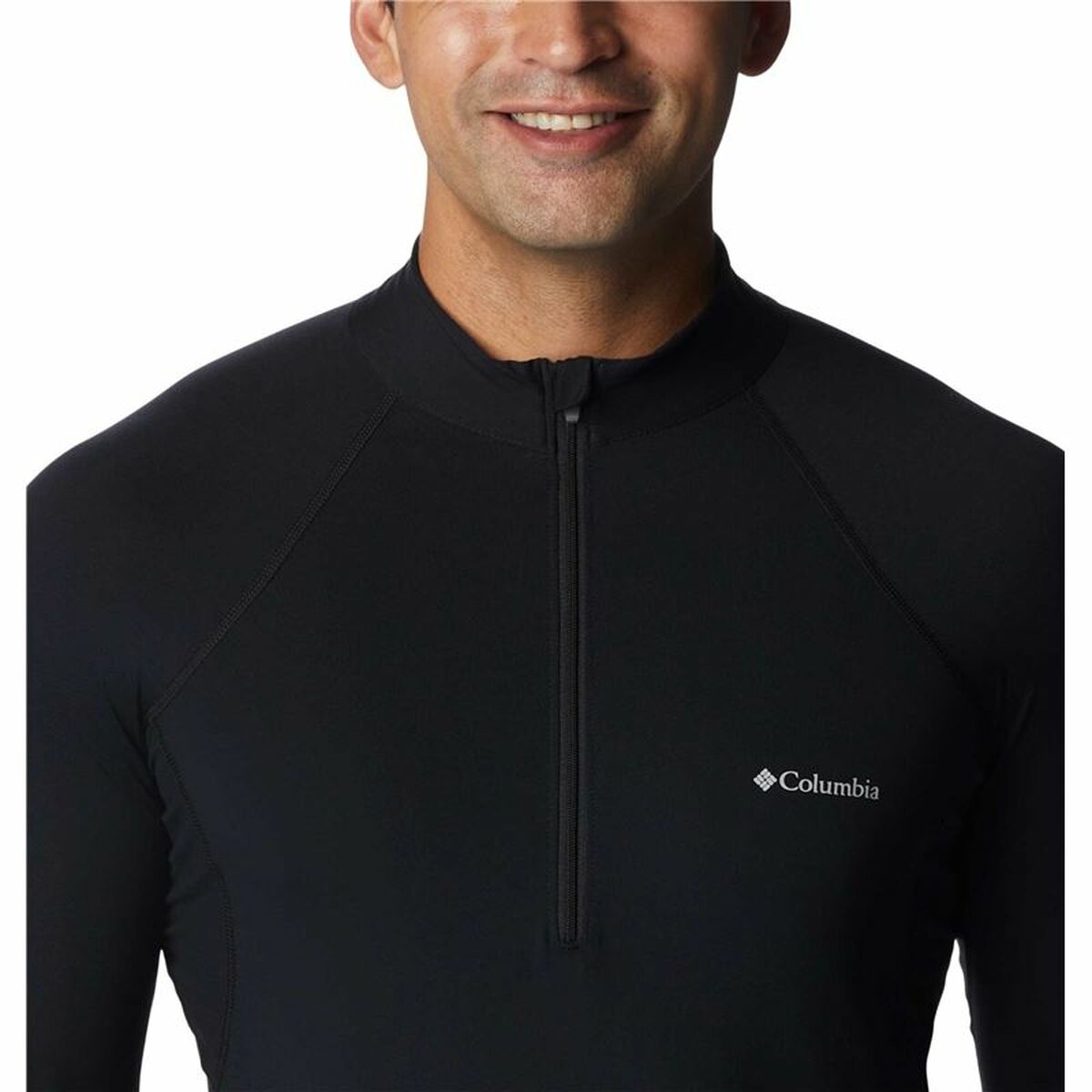 Men's Columbia Midweight Stretch Long Sleeve T-Shirt Black-5