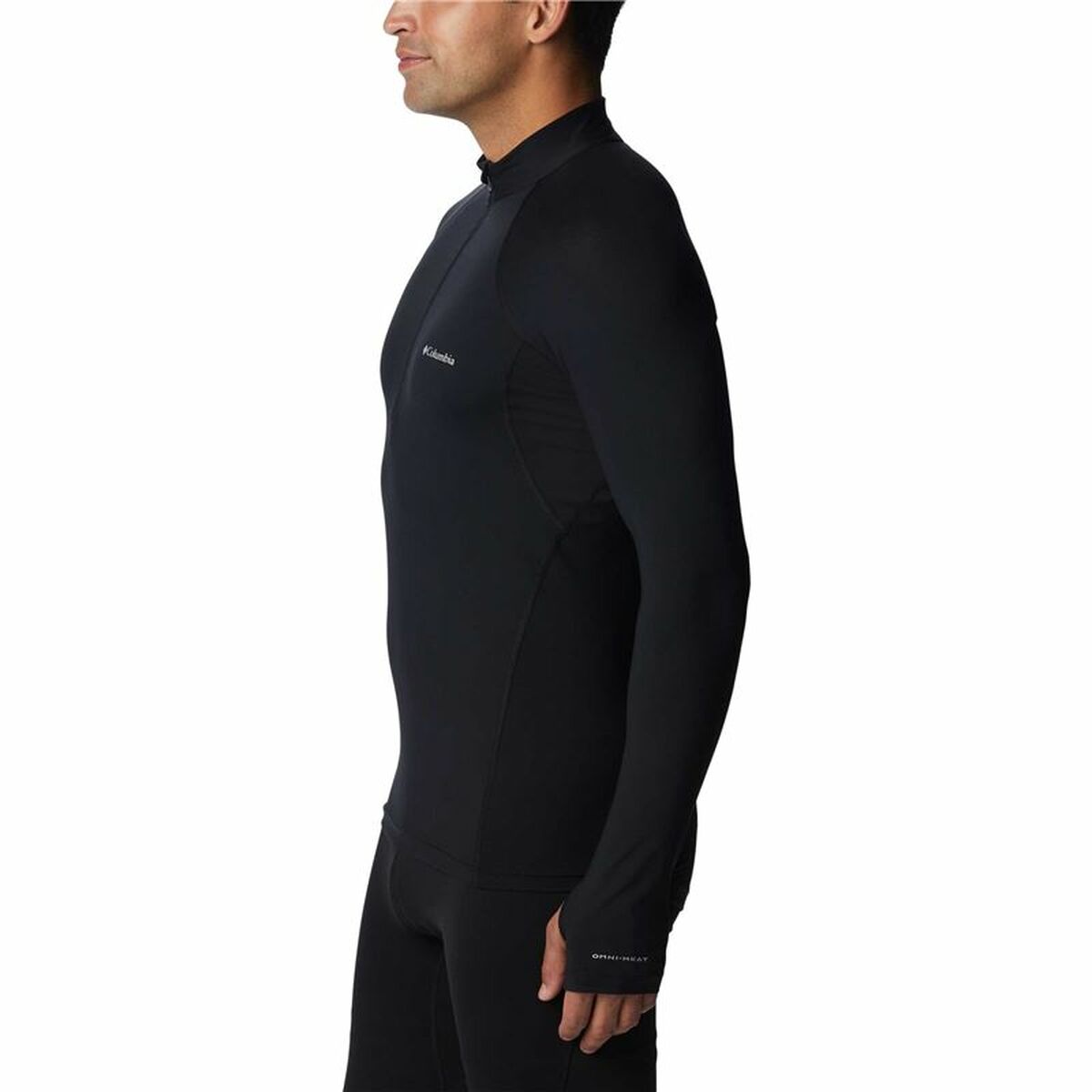 Men's Columbia Midweight Stretch Long Sleeve T-Shirt Black-6