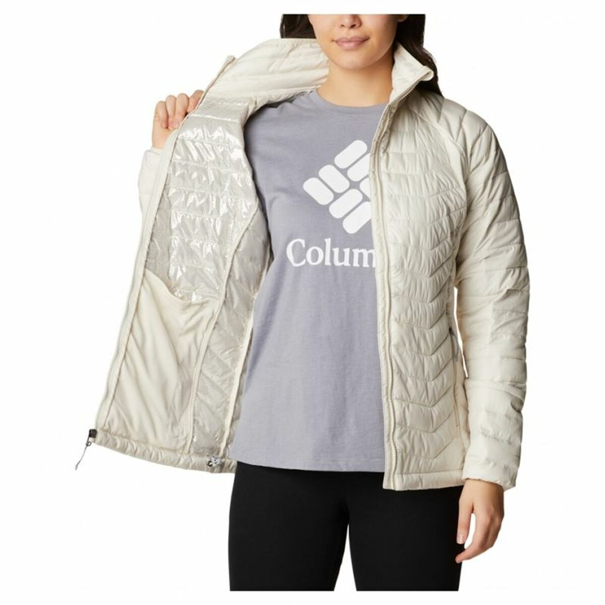 Columbia Powder Lite Women's Sports Jacket White-4
