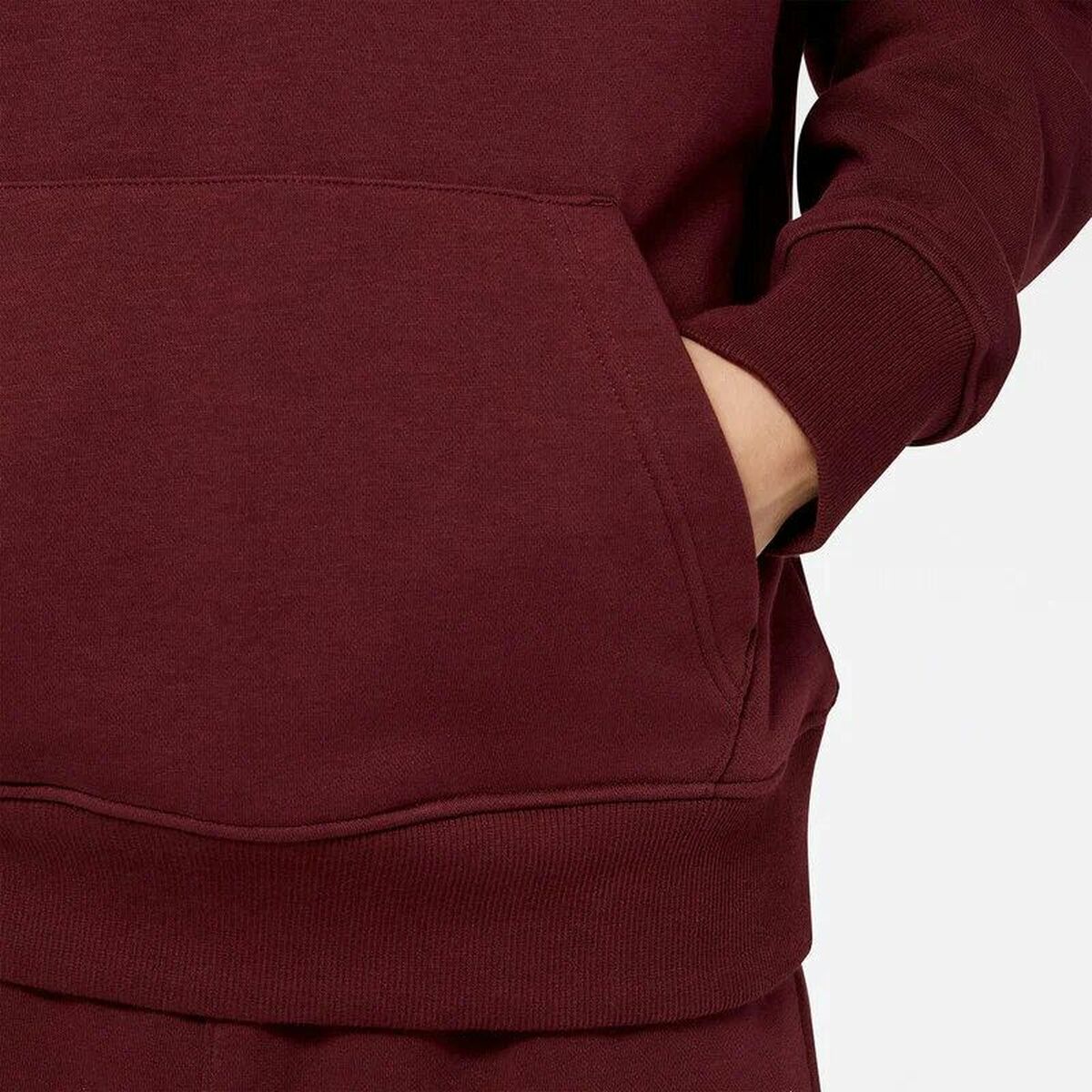 Men's hoodie New Balance Essentials Stacked Rubber Maroon-2