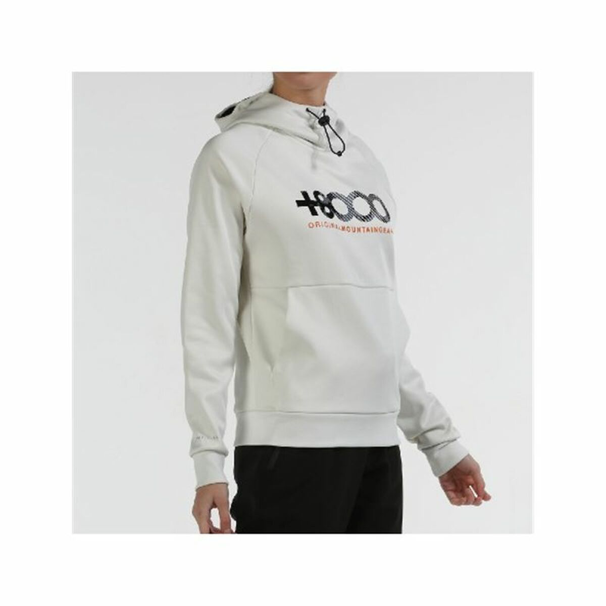 Women's hoodie + 8000 White-3