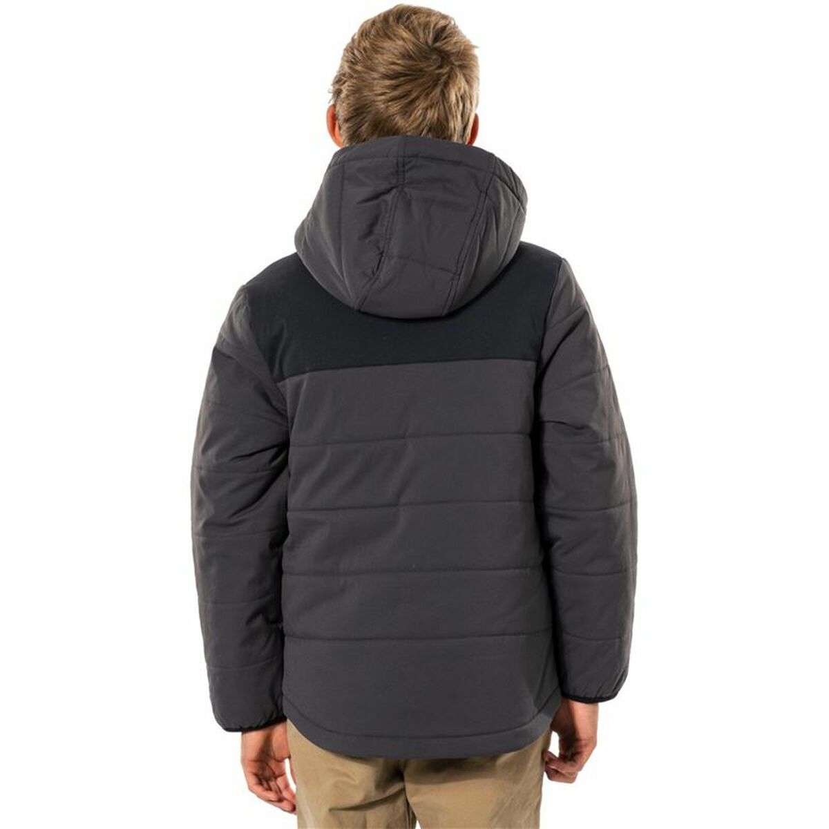 Rip Curl Ridge Children's Sports Jacket Grey Black-4