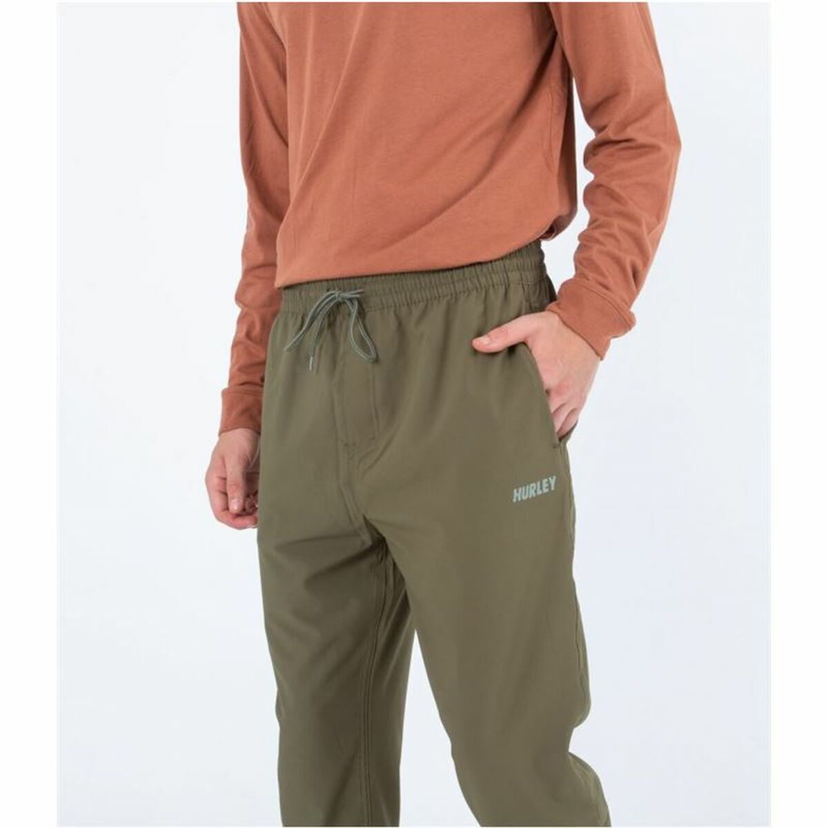 Hurley Explorer Green Men's Long Sweatpants-3