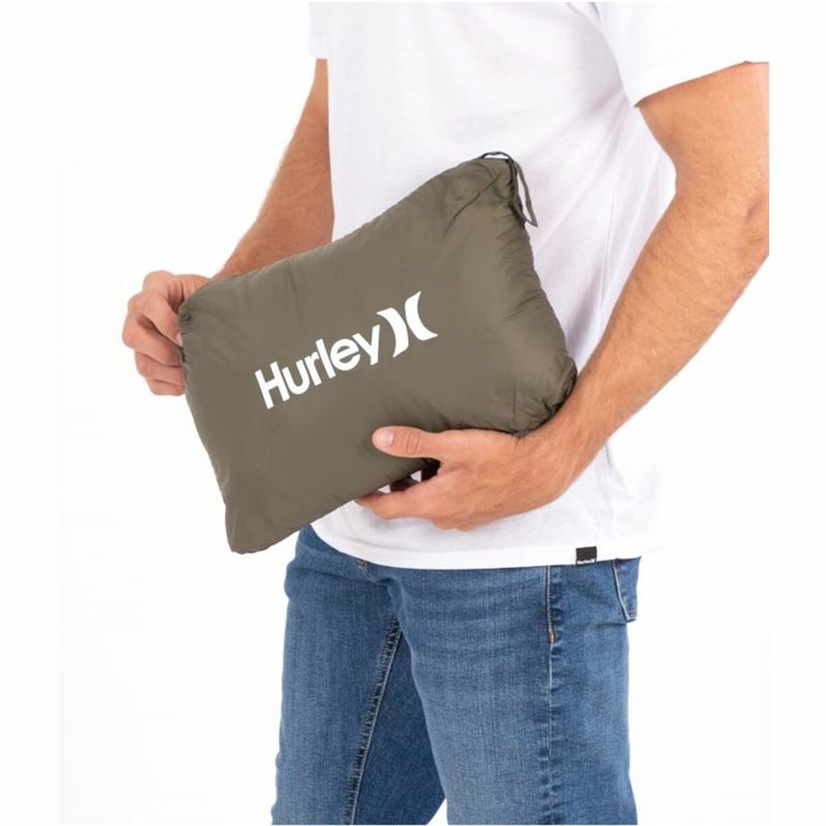 Men's Sports Jacket Hurley Balsam Quilted Packable Green-2